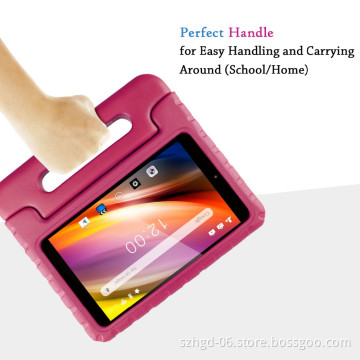 Kids Shock Proof Convertible Handle Stand Cover for Dragon Touch S8 8" Android Tablet Case
